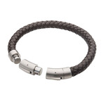 Genuine Leather Bracelet // Brown