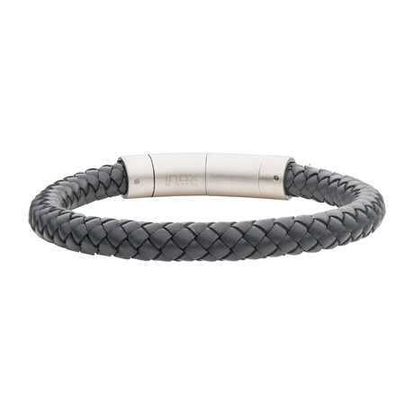 Genuine Leather Bracelet V2 // Gray