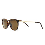 Saint Laurent // Unisex SL240 Sunglasses // Havana + Gold