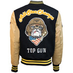 Top Dog Varsity Jacket // Navy (4XL)