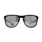 Oakley // Men's Silver R OO9342 Polarized Sunglasses // Polished Black