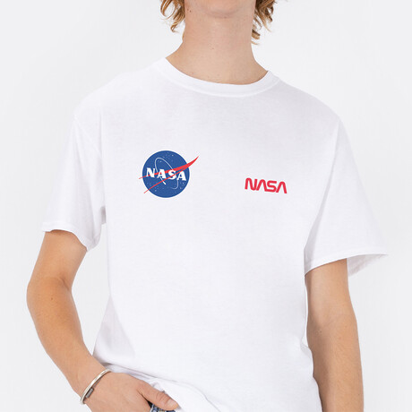 NASA Duo T-Shirt // White (Small)