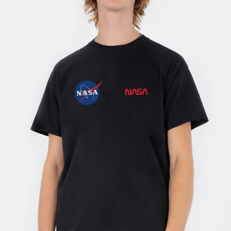 NASA Duo T-Shirt // Black (Small)