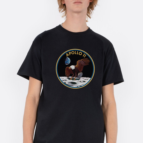 Apollo 11 Eagle T-Shirt // Black (Small)