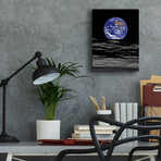 Earth from Moon (16"H x 12"W x 0.13"D)