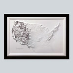 United States 3D Raised Relief Map // Modern