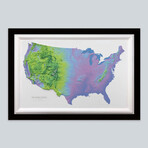 United States 3D Raised Relief Map // Cool