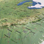 United States 3D Raised Relief Map // Natural