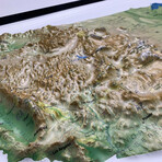 United States 3D Raised Relief Map // Classic