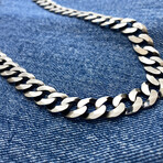 Double Sides Desgin Curb Chain Necklace (18" // 55.7g)