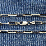 Elongated Link Chain Bracelet