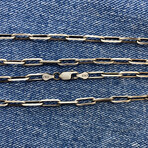 Elongated Link Chain Necklace (18" // 11.8g)