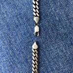 Detailed Curb Chain Bracelet (8"// 22.2g)