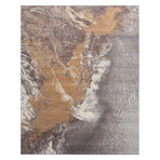 Calabria Marbled Earthy Abstract (2'6" x 10')