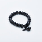 Jean Claude Jewelry // Spiritual Stretch Bracelet // Black + Silver