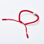 Jean Claude Jewelry // Handmade Tibetan Bracelet // Set of 3 // Red + Navy