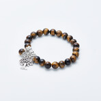 Jean Claude Jewelry // Tree Of Life Bracelet // Brown + Silver