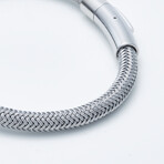 Jean Claude Jewelry // Braided Steel Bracelet // Silver