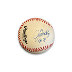 John Smoltz, Tom Glavine & Greg Maddox // Atlanta Braves // Signed Baseball + Inscriptions