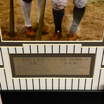 Babe Ruth & Lou Gehrig // New York Yankees // Facsimile Signature + Framed Photograph