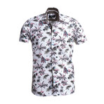 Short Sleeve Button-Up Shirt // White (L)