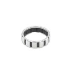 Chaumet // 18k White Gold + Rubber Class One Ring // Ring Size: 8.75 // Pre-Owned