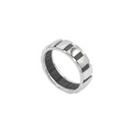 Chaumet // 18k White Gold + Rubber Class One Ring // Ring Size: 8.75 // Pre-Owned