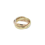 Cartier // 18k Yellow Gold + 18k White Gold + 18k Rose Gold Le Must De Cartier Trinity 3 Diamond Ring // Ring Size: 6 // Pre-Owned