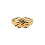 Tiffany & Co. // 18k Yellow Gold X Ring // Ring Size: 4.75 // Pre-Owned