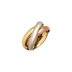 Cartier // 18k Yellow Gold + 18k White Gold + 18k Rose Gold Le Must De Cartier Trinity Ring // Ring Size: 5.75 // Pre-Owned