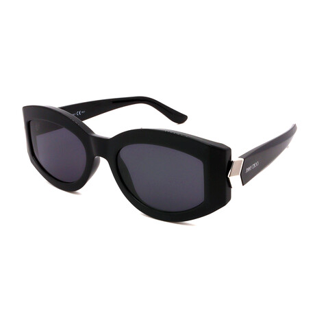 Jimmy Choo // Women's ROBYN-S-807 Oval Sunglasses // Black