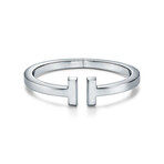 Unisex Sterling Silver T Cuff Bracelet // 6.5" // New