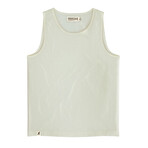 Recycled Jersey Tank Top + Logo // Oat (L)