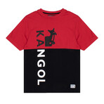 RBW Colorblock T-Shirt // Red + Black (L)