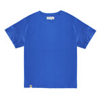 Recycled Jersey Tee Shirt + Logo // Heather Royal (M)