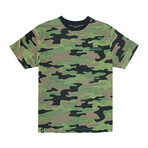 Camouflage Crewneck Tee + Print // Army (XL)