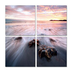 Tide At Sunset in 4 Panels
