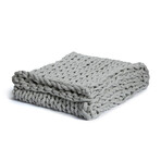 Yaasa Serenity Hand-Knit Weighted Blanket // Mist (15lb)