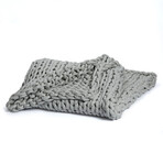 Yaasa Serenity Hand-Knit Weighted Blanket // Mist (15lb)