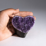Genuine Amethyst Geode Heart // V1