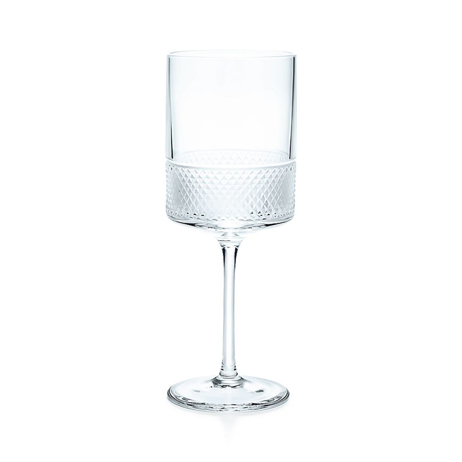 Diamond Point Wine Glasses
