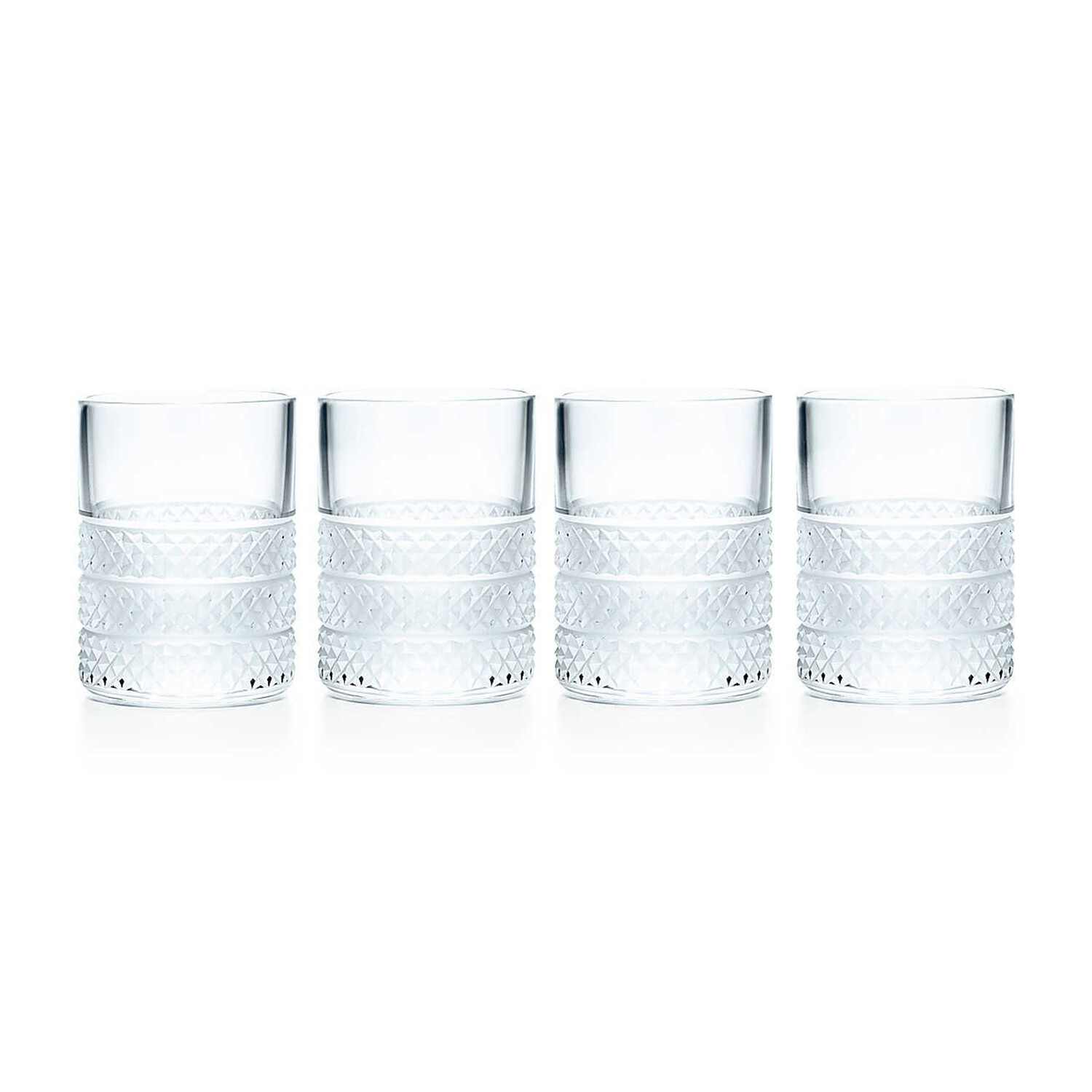 Diamond Point Shot Glass Set // Set of 4 // New - Tiffany & Co