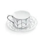 Wheat Leaf Cup + Saucer Set // Set of 1 // New