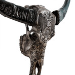 Carved Buffalo Skull // Gray From Hell