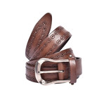 Brunello Cucinelli // Leather Belt // Brown (39")