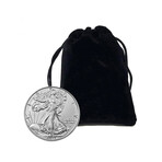 2021 1 oz American Silver Eagle // Type 2 // Mint State Condition // Deluxe Collector's Pouch