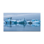 Icebergs in Arctic (16"H x 48"W x 0.5"D)
