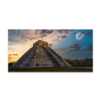 Chichen Itza Pyramids Mystical (16"H x 48"W x 0.5"D)