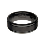 Brushed Zirconium Ring // Black (Size 10)