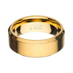 Matte Beveled Ring // 8mm // Gold (Size 9)